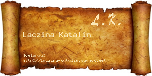 Laczina Katalin névjegykártya